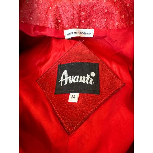 Vintage 1980s Avanti Red Suede Western Fringe Frontier Leather Coat medium - Picture 11 of 16